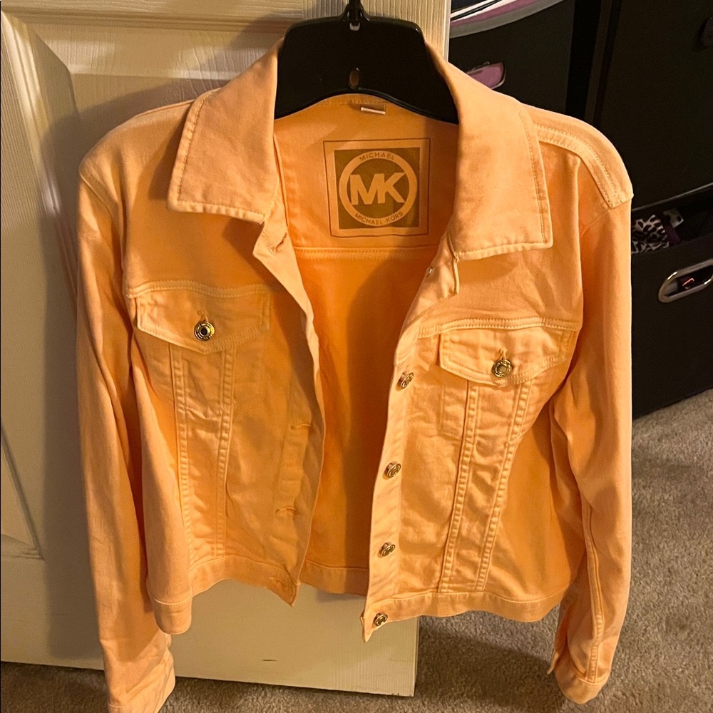 Michael Kors Peach Button-Up Jacket